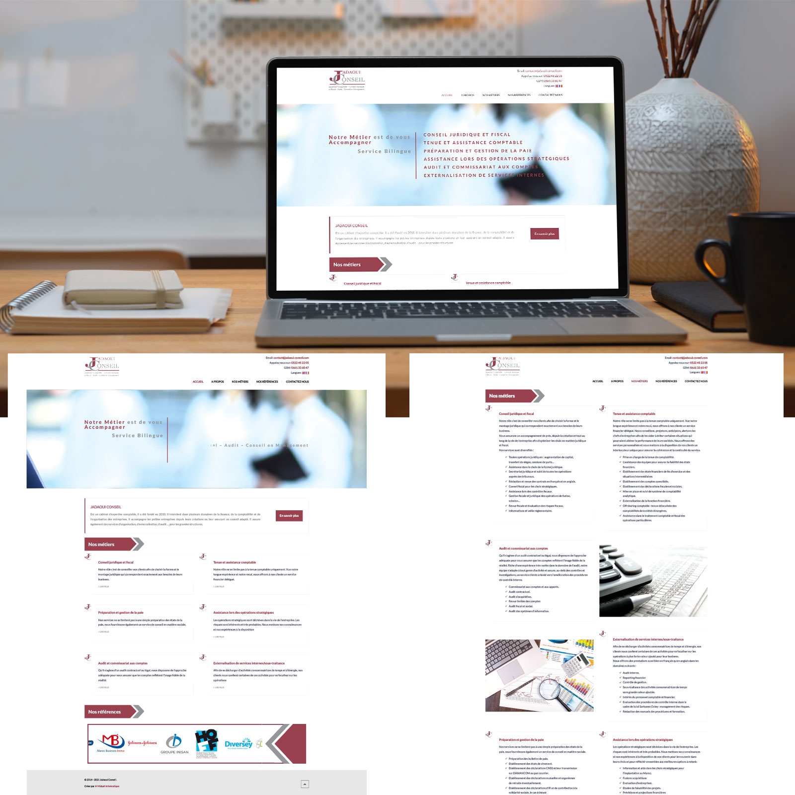 Création de Site Web Vitrine pour Jadaoui Conseil image 0